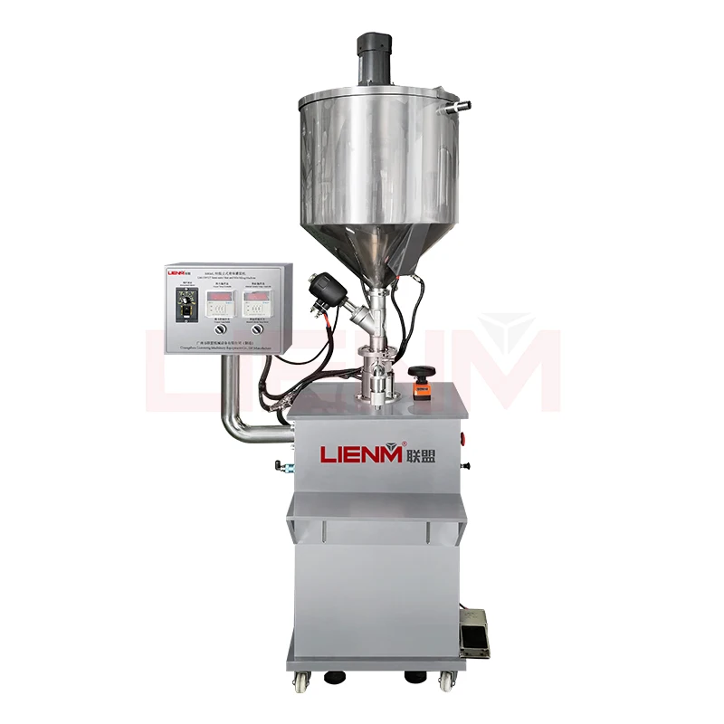 factory price manual constant temperature filler machine , cosmetic lip gloss / lipstick hair wax heating filling equipment