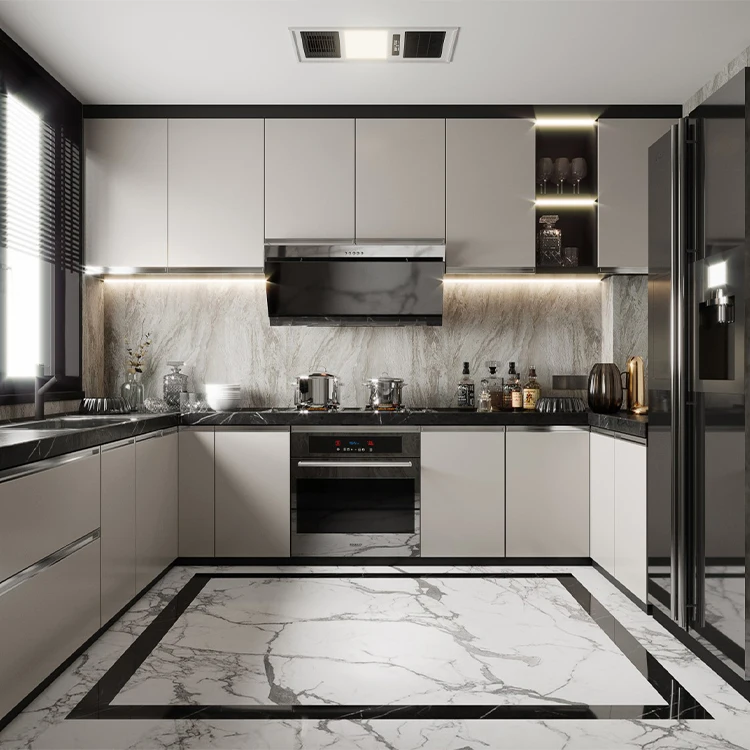 SANTOPOVA Modern Complete Laundry Kichen Cabinet Design