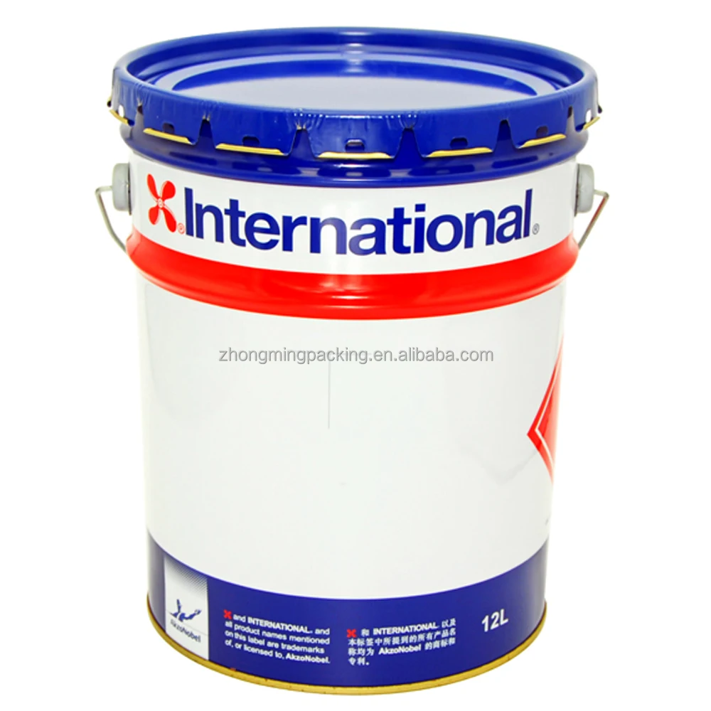 5 Gallon steel bucket/ tin can/drum with lid and handle for oil, water, paint and other chemical