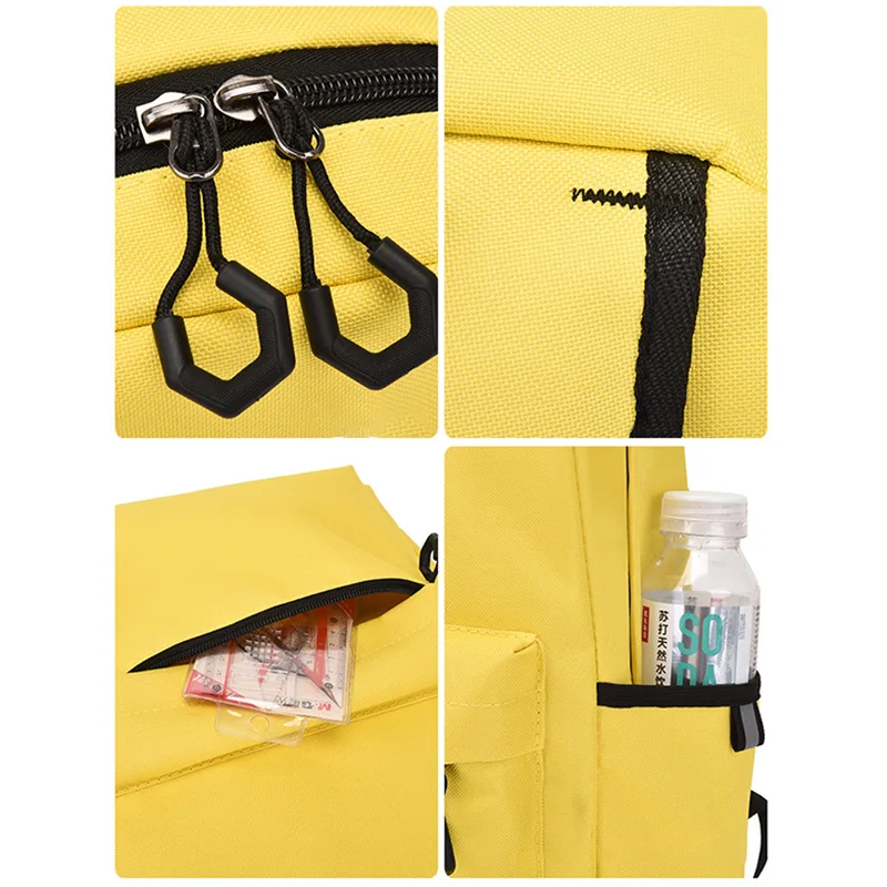 LCC615 Wholesale Customizable Logo Back Packs Set Cartoon Printed Secondary Students School Bag Promotion Custom School Backpack
