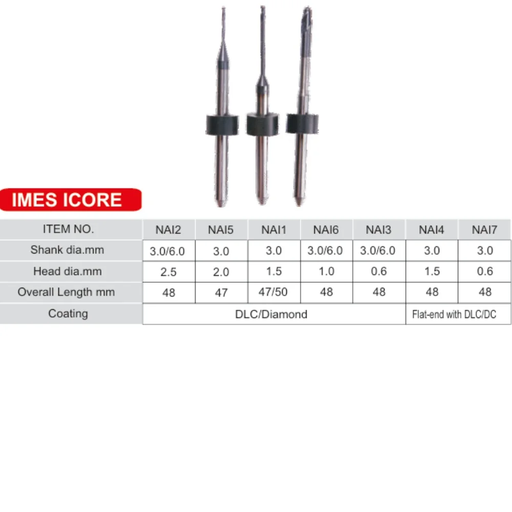 Стоматологические инструменты Burs imes icore burs Imes Icore 350 CADCAM фрезерный станок с несколькими характеристиками