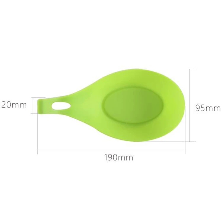 Small cute table helper BPA free wholesale custom silicone spoon holder,Heat resistant silicone spoon stand,Sponge tray rest