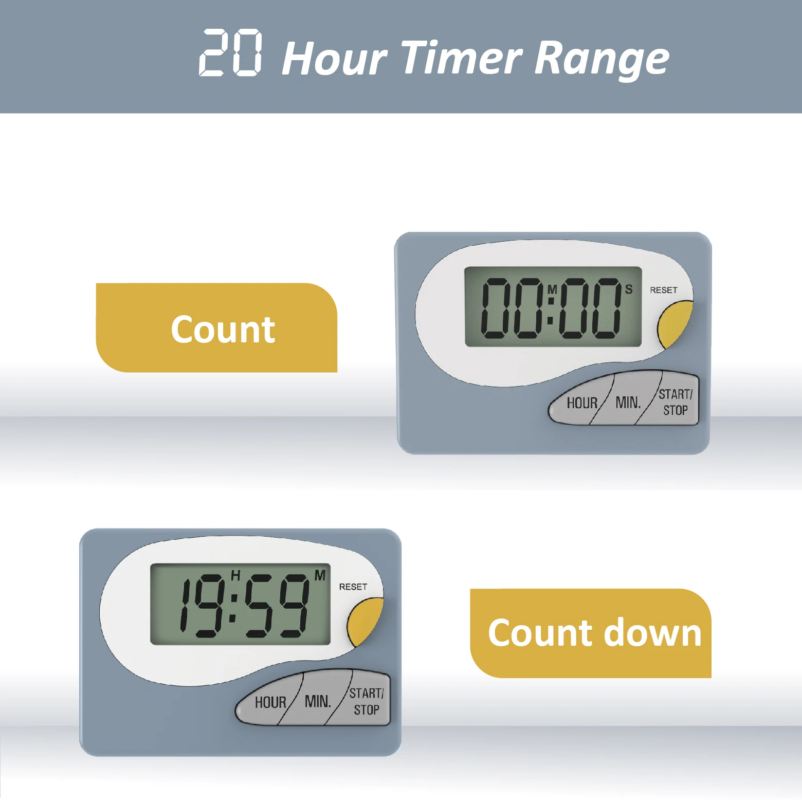 Standing digital lcd count-down kitchen