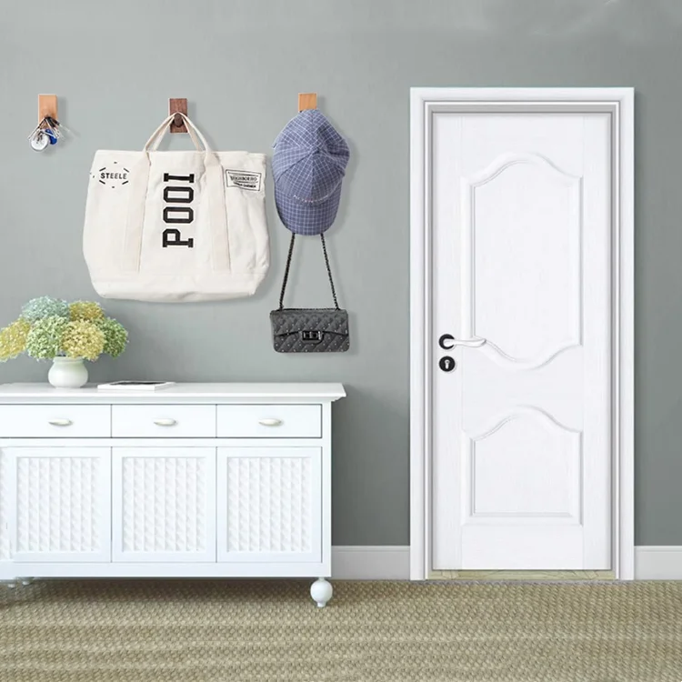 Best selling modern wall mount handcrafted durable natural ash wood wall hook hanging clothes