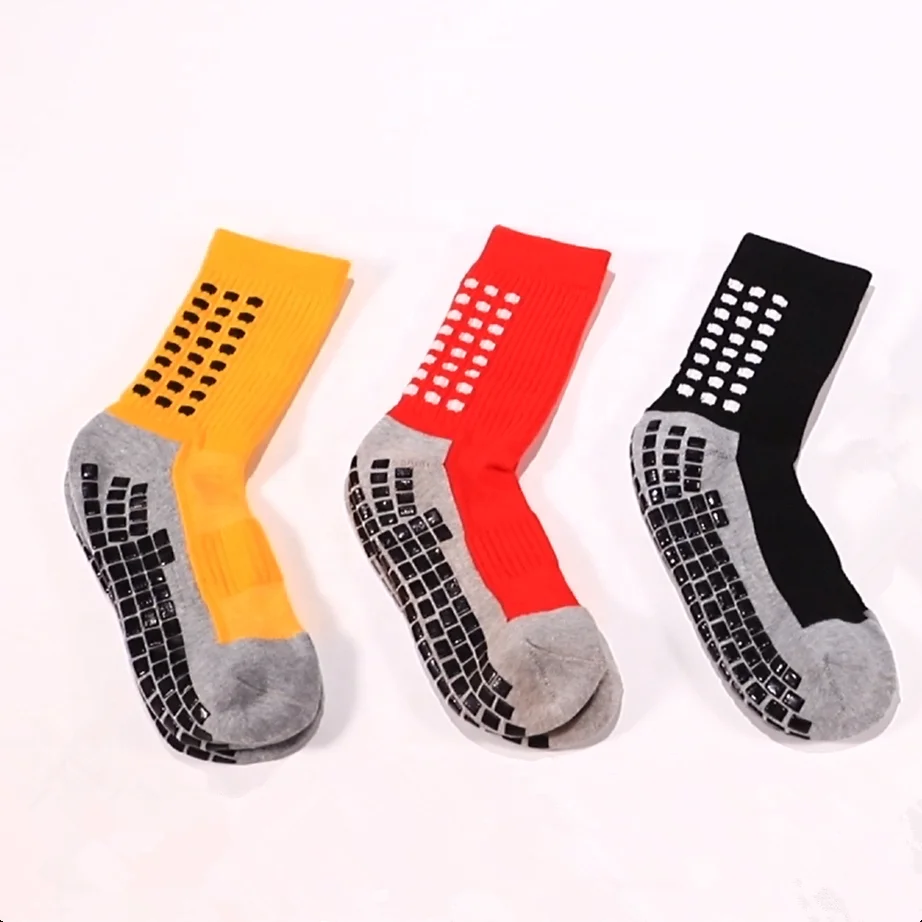 wholesale thick sports socks football anti slip socks