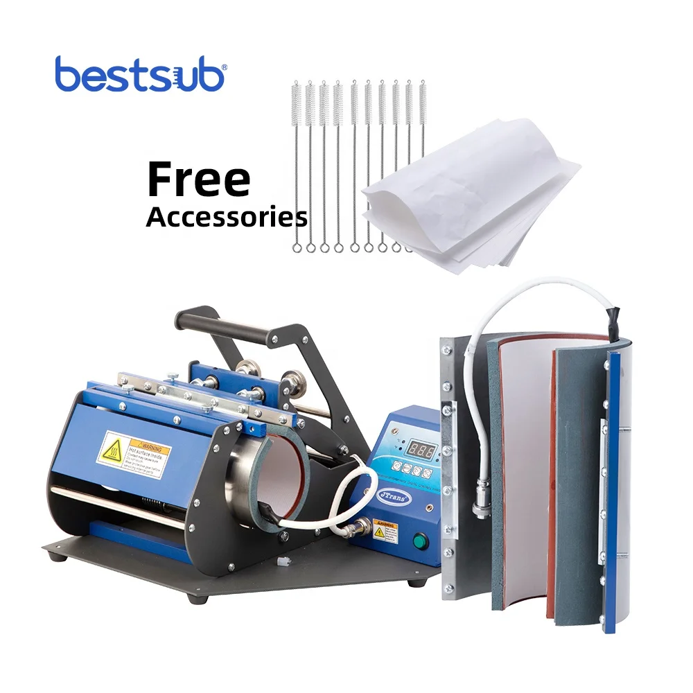 
BestSub Wholesale Transfer Tumbler Machine Sublimation Digital Heat Press Machine Printing Mug Press for 20oz Skinny Tumbler 