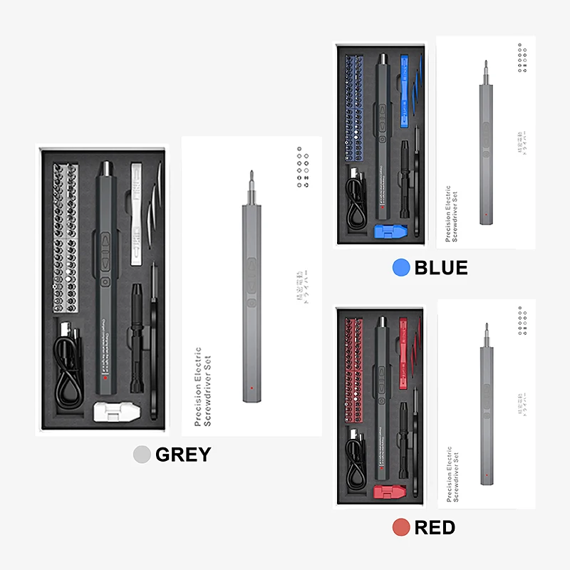 50-in-1 shenzhen portable electric screwdriver set usb rechargeable cordles precision electric screwdriver set iphone