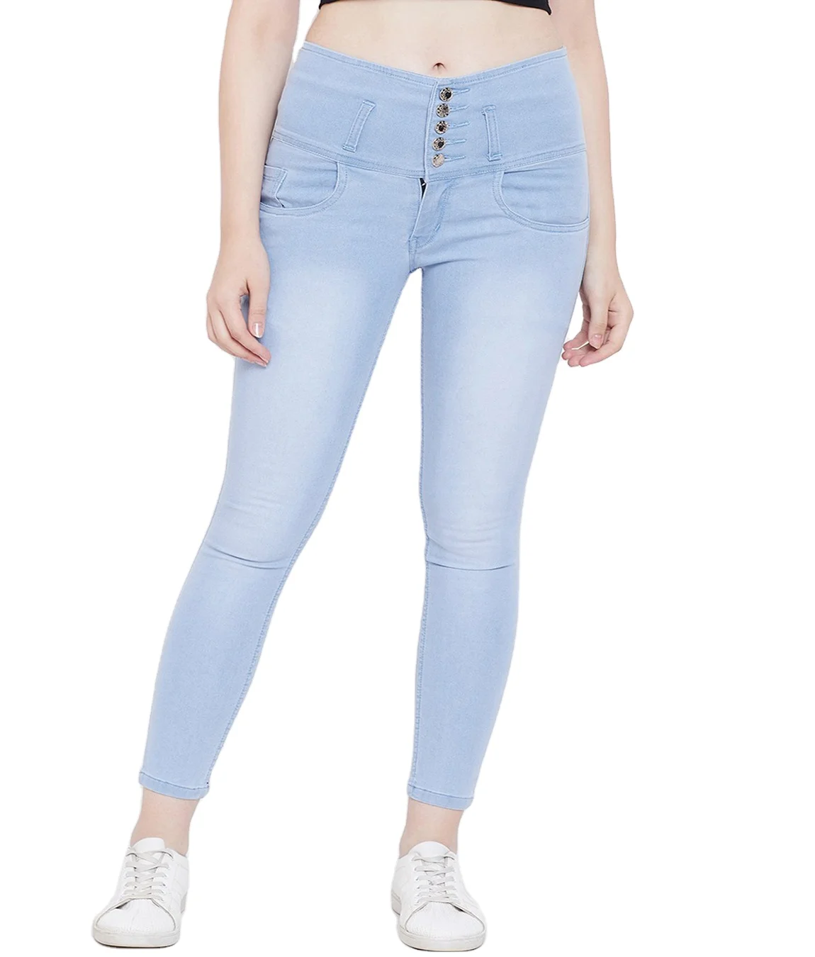 Wholesale Blue Boyfriend Pantalones De Mujer women Flare Bell Bottom pant Jeans High Waist Plus Size Denim Jeans For Women