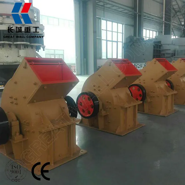 Energy saving stone hammer crusher with hopper feeder