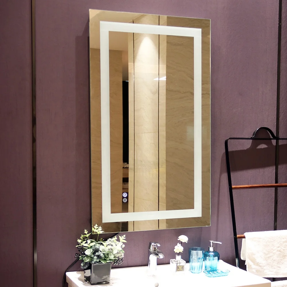 Medicine cabinet led vanity electric digital designer custom circle beauty salon anti fog bathroom barber wooden mirror