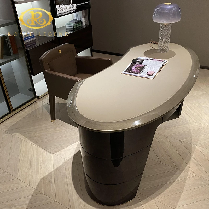 High Quality executive Office boss modern office table design L shape computer wood desk office table director desk