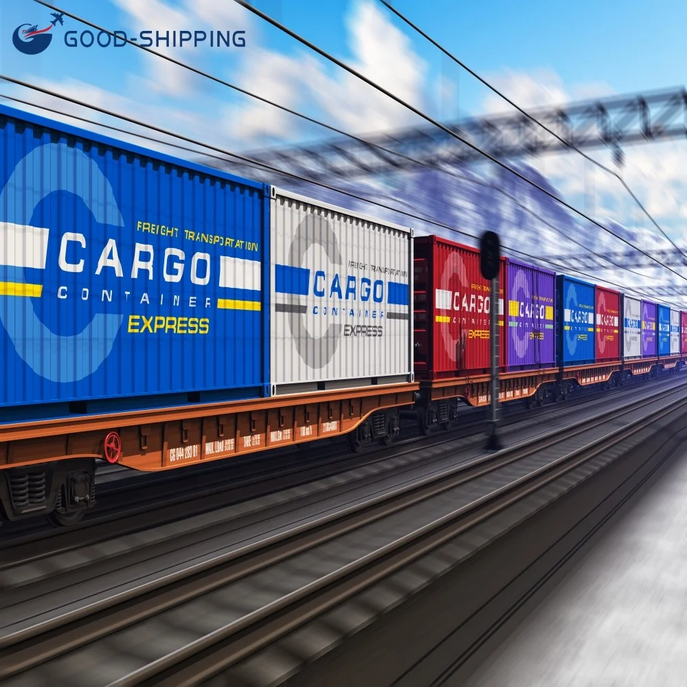 Cheapest Rate Railway Train Freight Forwarder Train Shipping Cargo Service China To Uk France Germany Poland Europe Ddp Ddu