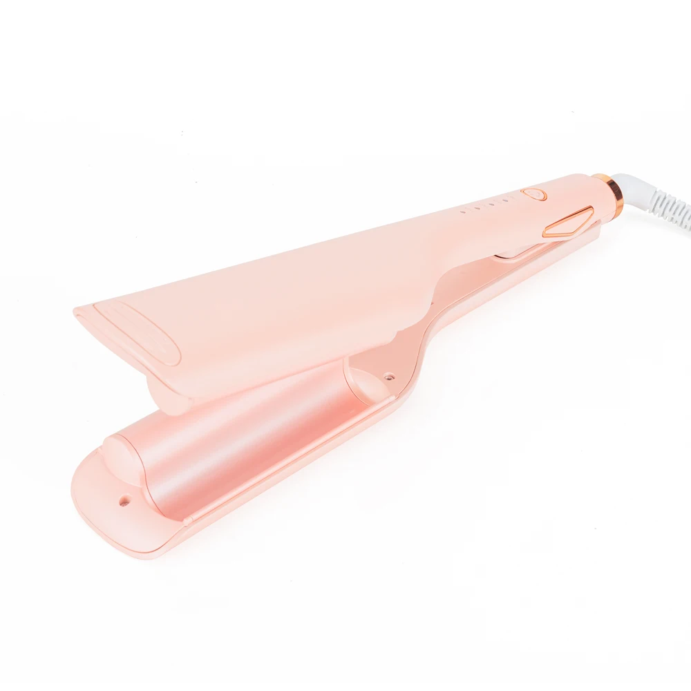 pink color new design hair curler deep hair waver hair curling wand