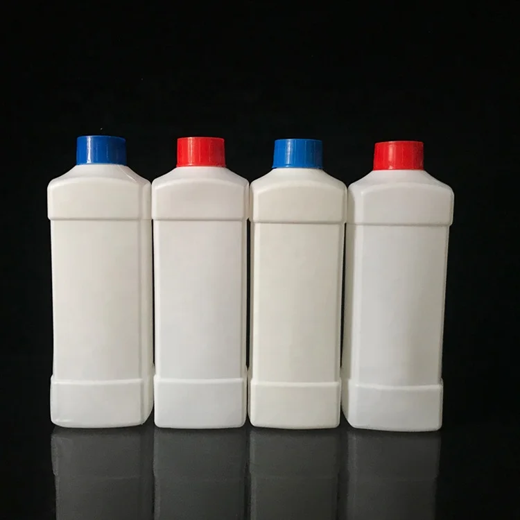 Manufacturer wholesale custom chemicals and disinfectants packing 1L HDPE plastic square bottle