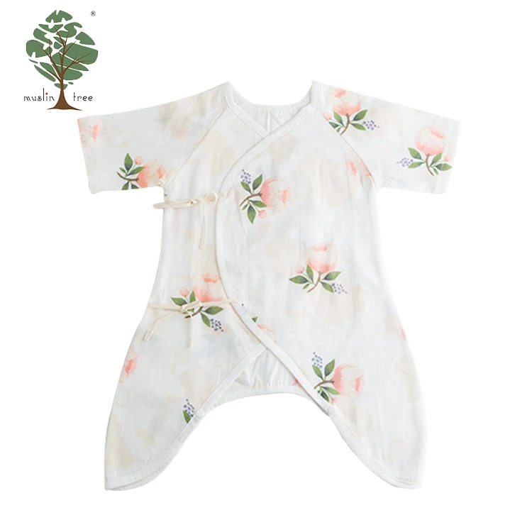 Муслиновое дерево новый стиль новорожденных пользовательские обычный белый детские вязаные Комбинезоны для малышек