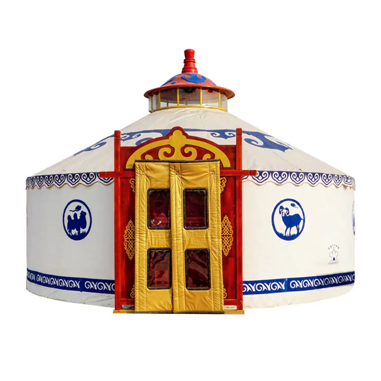 Factory price Mongolian yurt four season universal thick tent