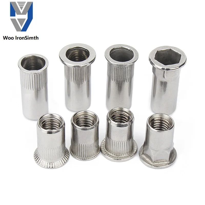 Factory custom polishing stainless steel rivet nuts China Manufacturing thread stainless steel rivet nuts