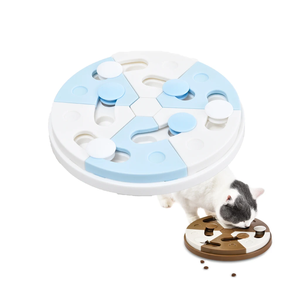 Wholesale Stock Pet Iq Training Puzzle Plate Food Treating Cat Dog Snuffle