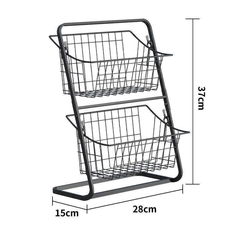 Hot Sale Good Price Standing Wire Storage Box Basket for Kitchen
