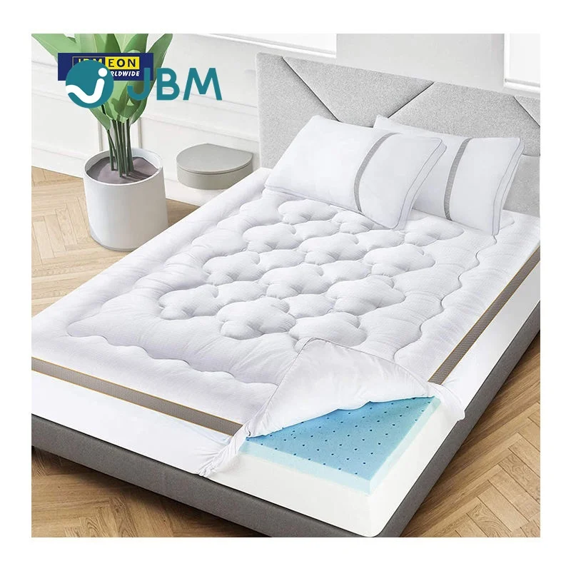 3.6 Inch 2-in-1 Combination Mattress Topper Queen Pillow Top Gel Memory Foam Bed mattress Toppers