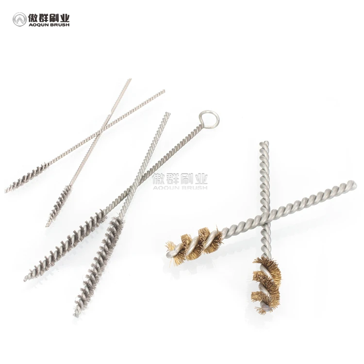 Customized Color 29*30*15cm Wooden Handle Beech Brass Steel Wire Industry Brush