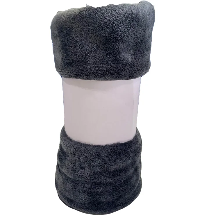 Factory Supply High Quality Blanket Single Side  Office Home Fabric Flannel Blanket