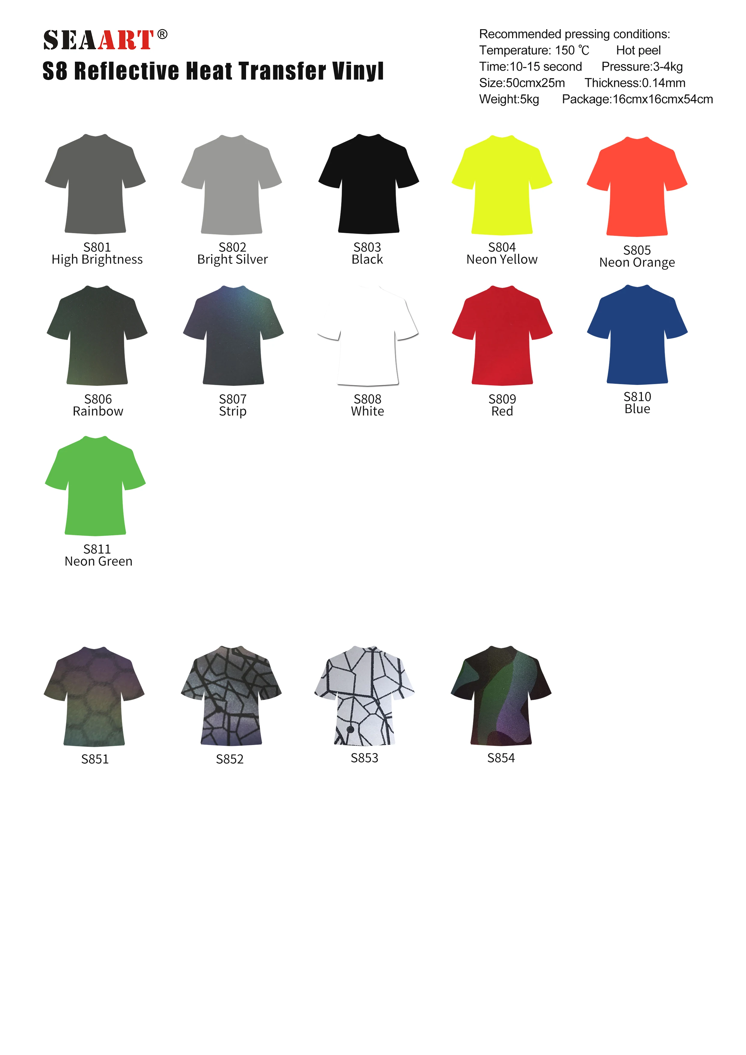 Korea Quality Custom 3M Heat Transfer Reflective Film For Clothing