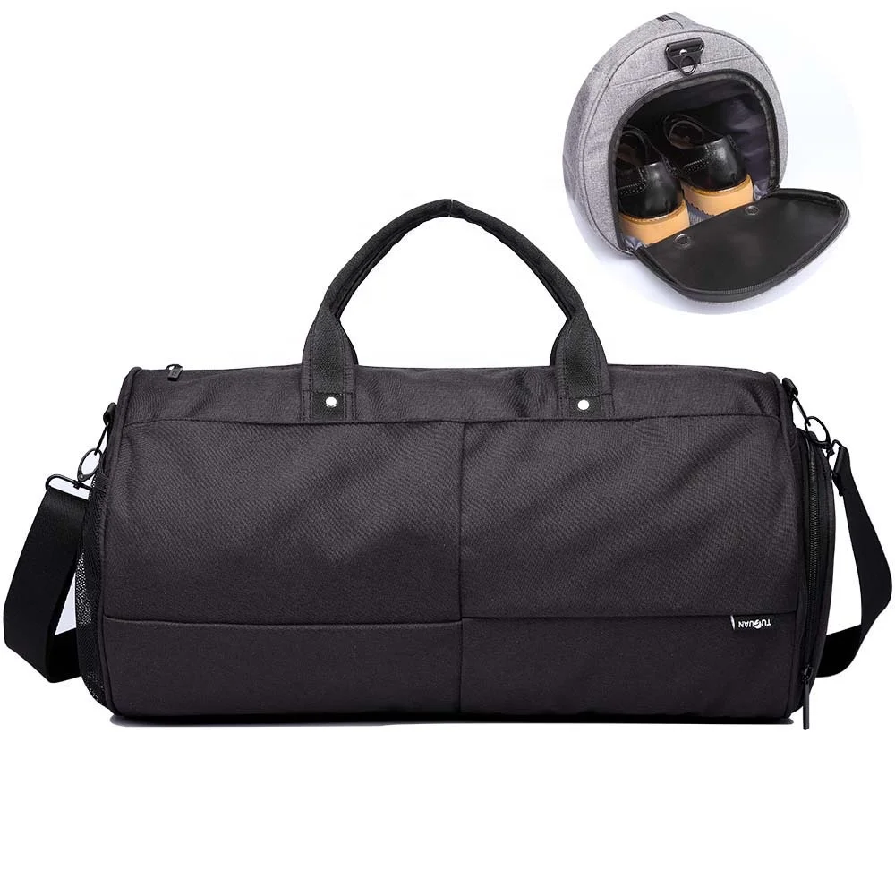 Waterproof gym bag with shoe compartment tote other sport duffel bag