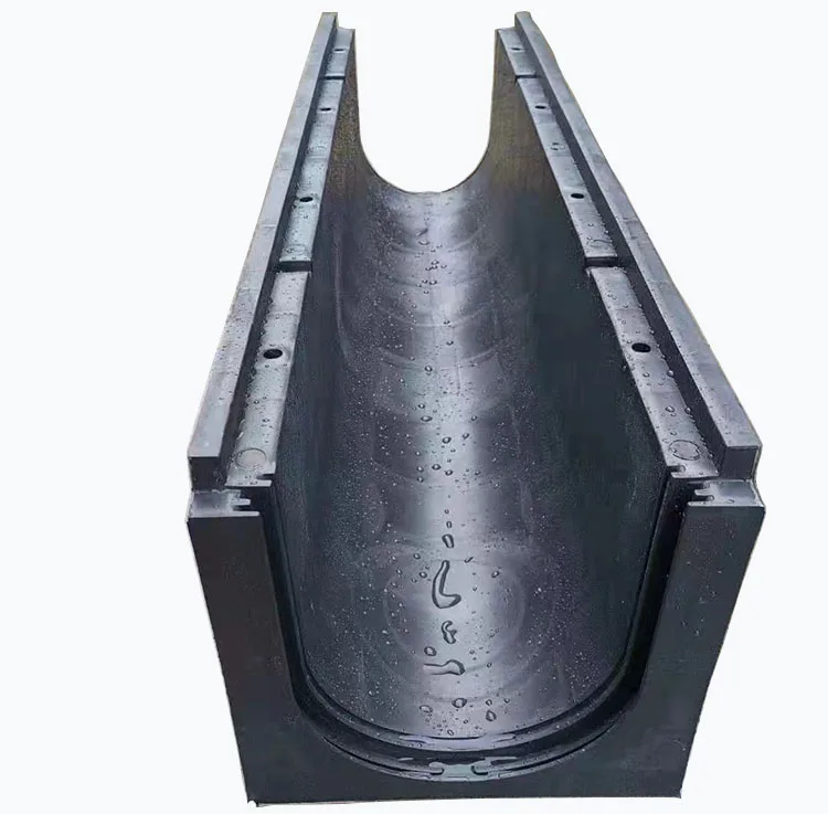 wholesale outdoor Drain Plastic Gully Hidden Field Deep Grid Flat Grate Drainage Channel with grating