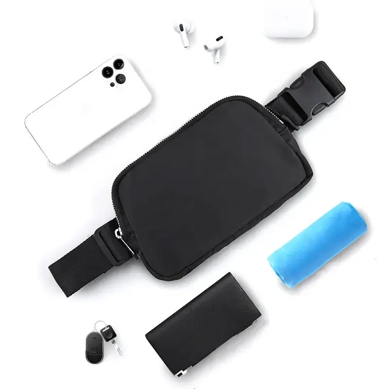 custom logo waterproof nylon sport running chest belt bum pouch men waist bag women fanny pack Crossbody Bag