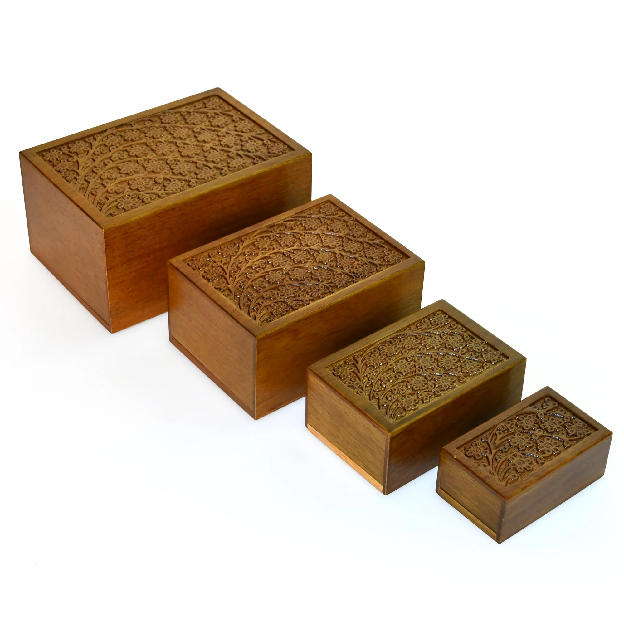 Custom handmade bamboo ashes urn animal urns urna cenizas funeral coffin