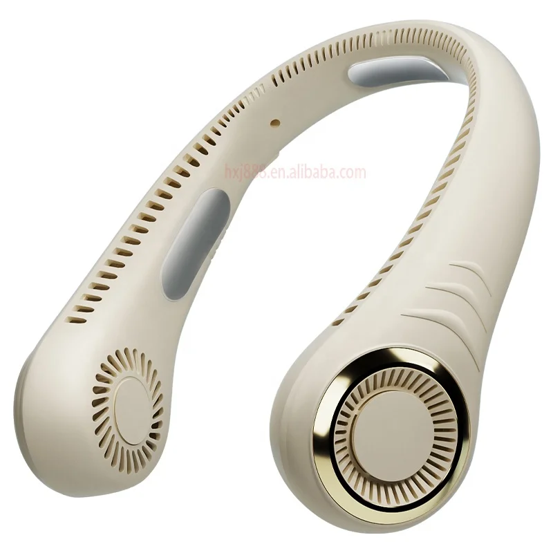 F1 Neck Fan Ice porcelain patch Portable Cooling Fan  Outdoor Type-c Rechargeable 180 degree circulation wind hanging neck fan