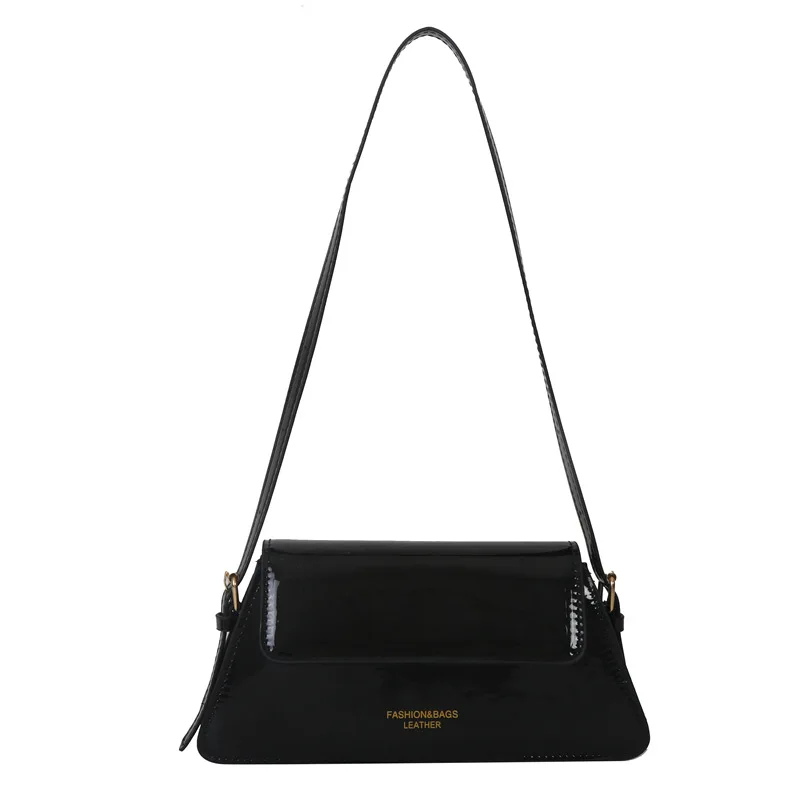 Fashion Small Messenger Bag For Women New Patent Leather Underarm Bag Trend Female Shoulder Bag Casual Ladies Crossbody Handbag