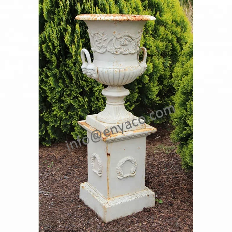 Metal American Style Cast Iron Urn Decoration for Events Party Garden Outdoor Pation Supplies Cast Iron Flower Pots & Planters