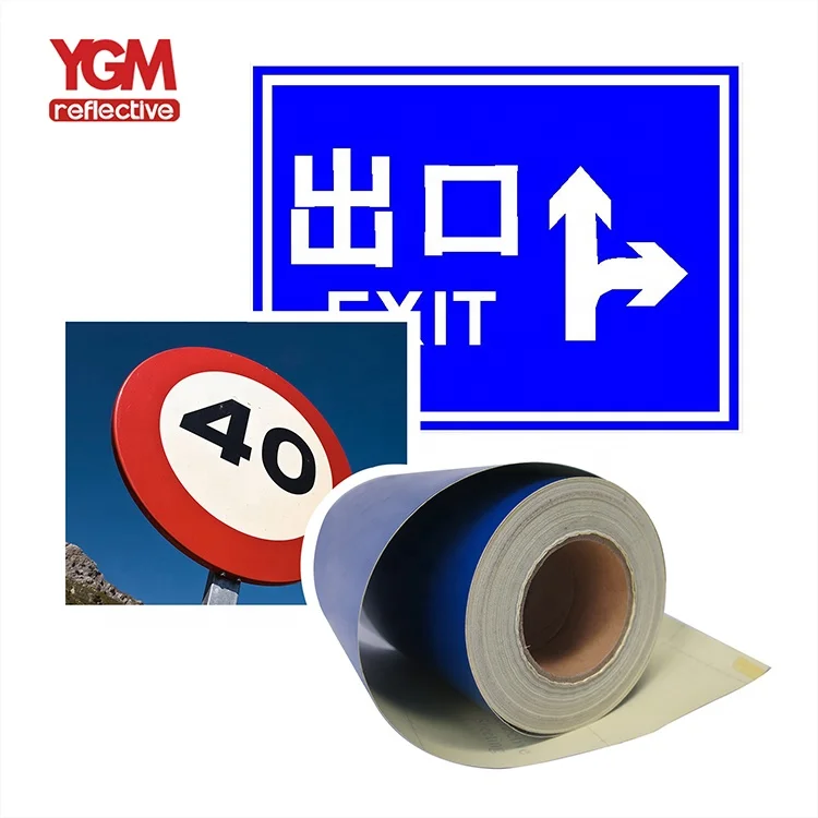 Best Seller Light Blue Car License Plate Reflective Sheeting Tape for Number Plate