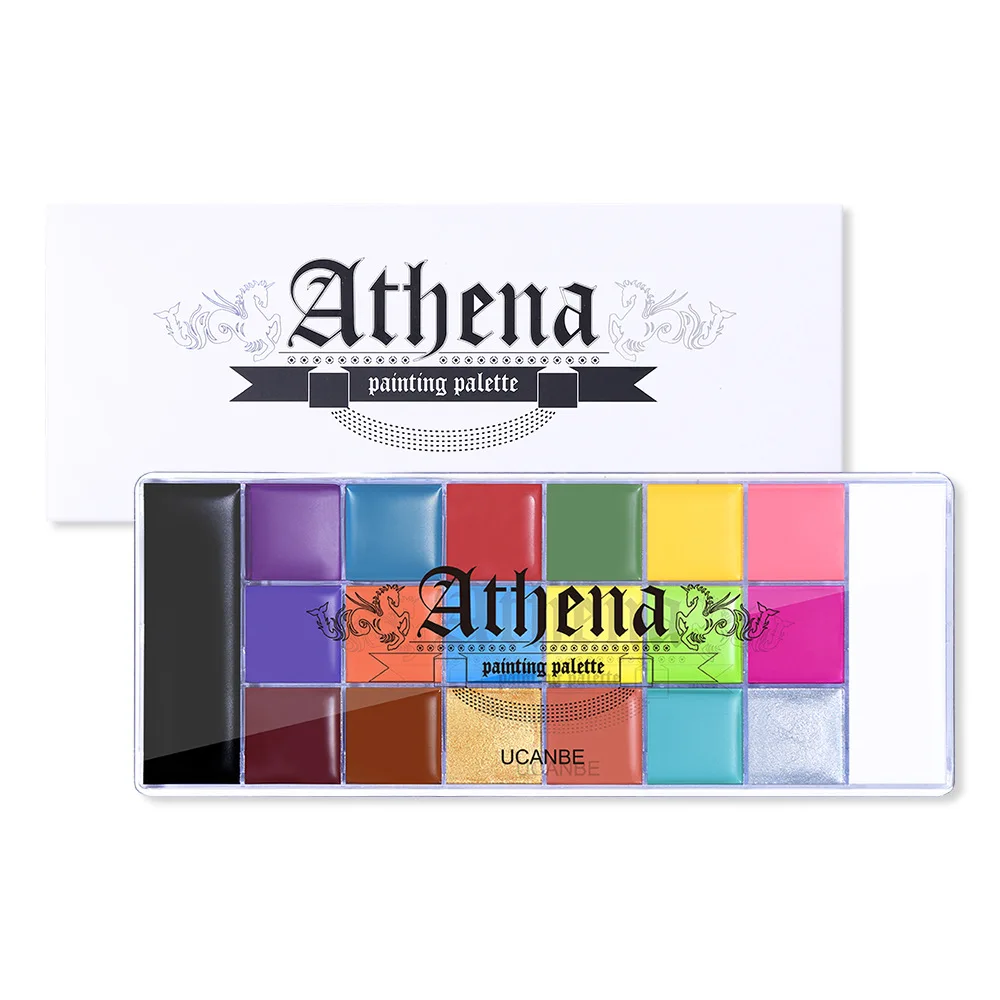 20 Color Face Paint Make up Safety Harmless Professional Metal Face and Body Paint