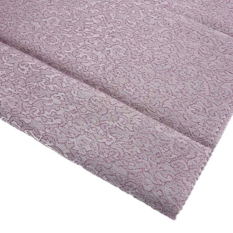 Africa catiionic yarn dyed woven damask jacquard 100% polyester fabric names for dress