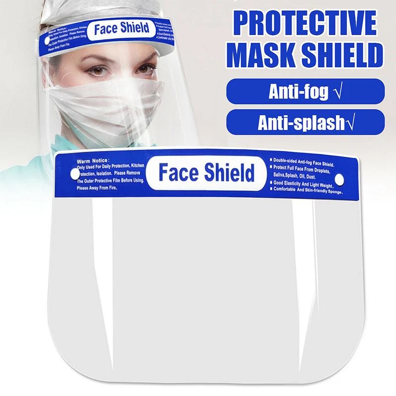 Hot Sale Clear Hospital Medical Faceshield Type Face Cover Full Disposable Eye Protection Anti Spittle Face Shield