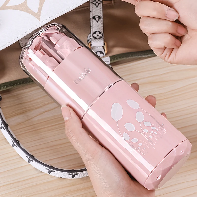 Набор многофункциональных туристических бутылок 7 в 1, герметичный дорожный держатель для зубных щеток, чашка, бутылка для душа, набор для путешествий, гимнастического зала, деловых поездок