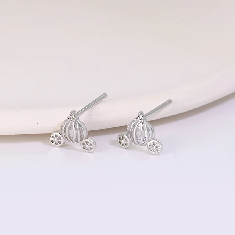 Wholesale 2022 Cartoon Simple Jewelry Cute Diamond Mini Mouse Child Stud Earrings For Girls