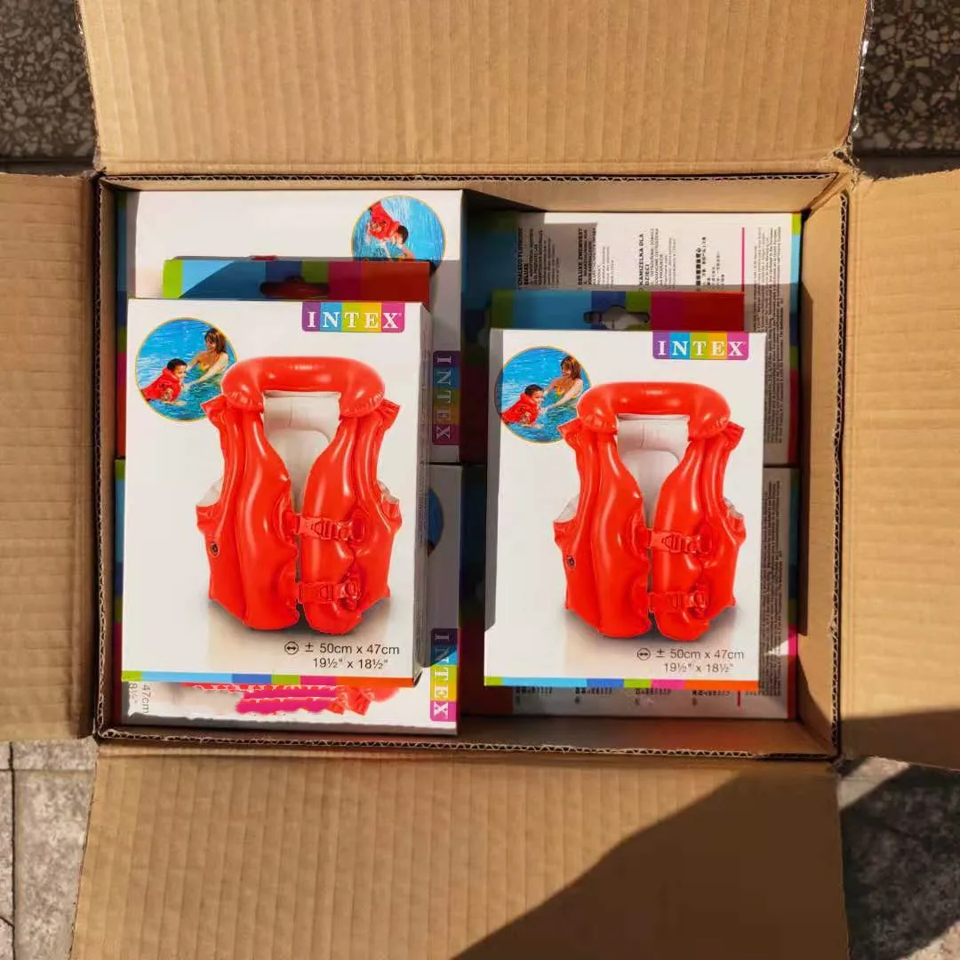 INTEX 58671 DELUXE SWIM VEST KIDS INFLATABLE SWIMMING LIFE VEST