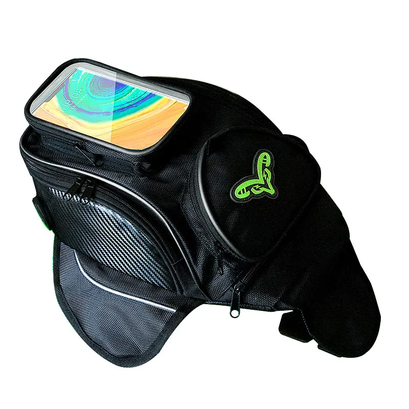 Motorcycle Tank Bag Oil Fuel Bag Magnetic Moto Saddle Luggage GPS Phone Bag Bigger Window Suitcase