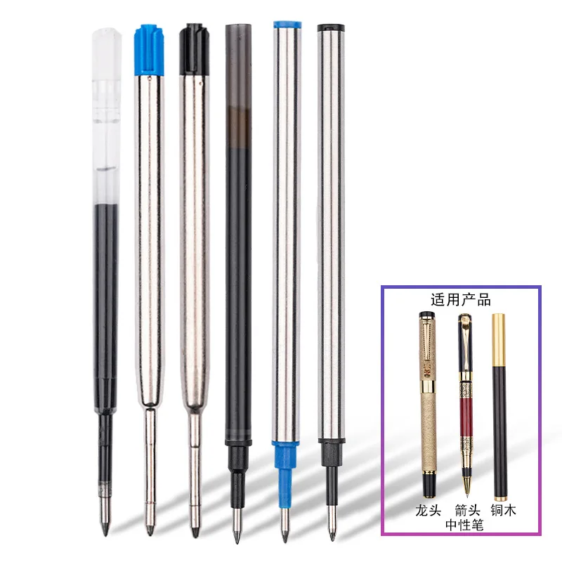 Metal Empty Glitter Ball Pen Refill Cheap Short Ballpoint Pen Ink Refills Replaceable Metal Pen ink Refill