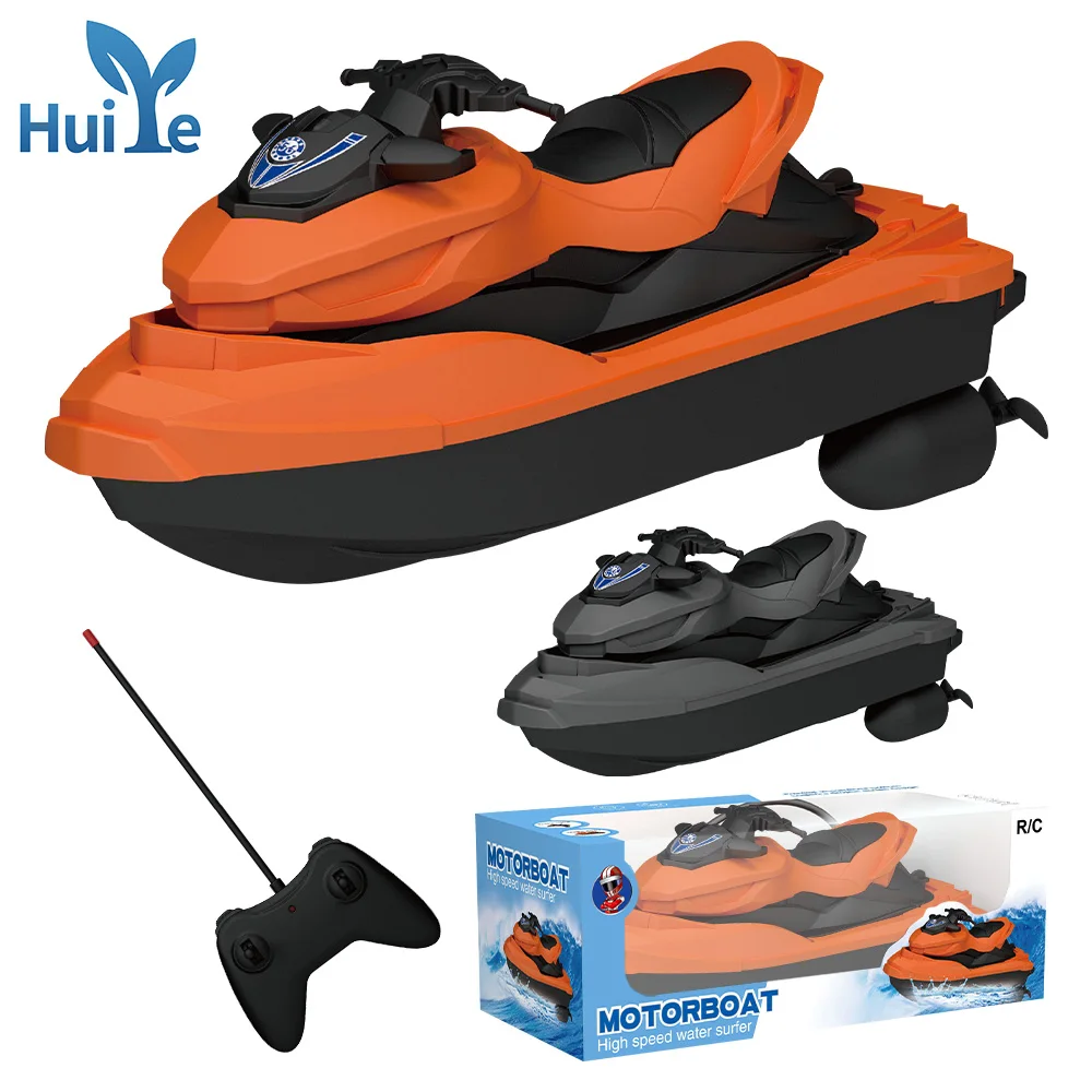 Huiye 2.4G Rc Motorboat Toys Outdoor Sealed Waterproof Wireless Rc Ships Gifts Enough Power Remote Control Boat Toy For Children