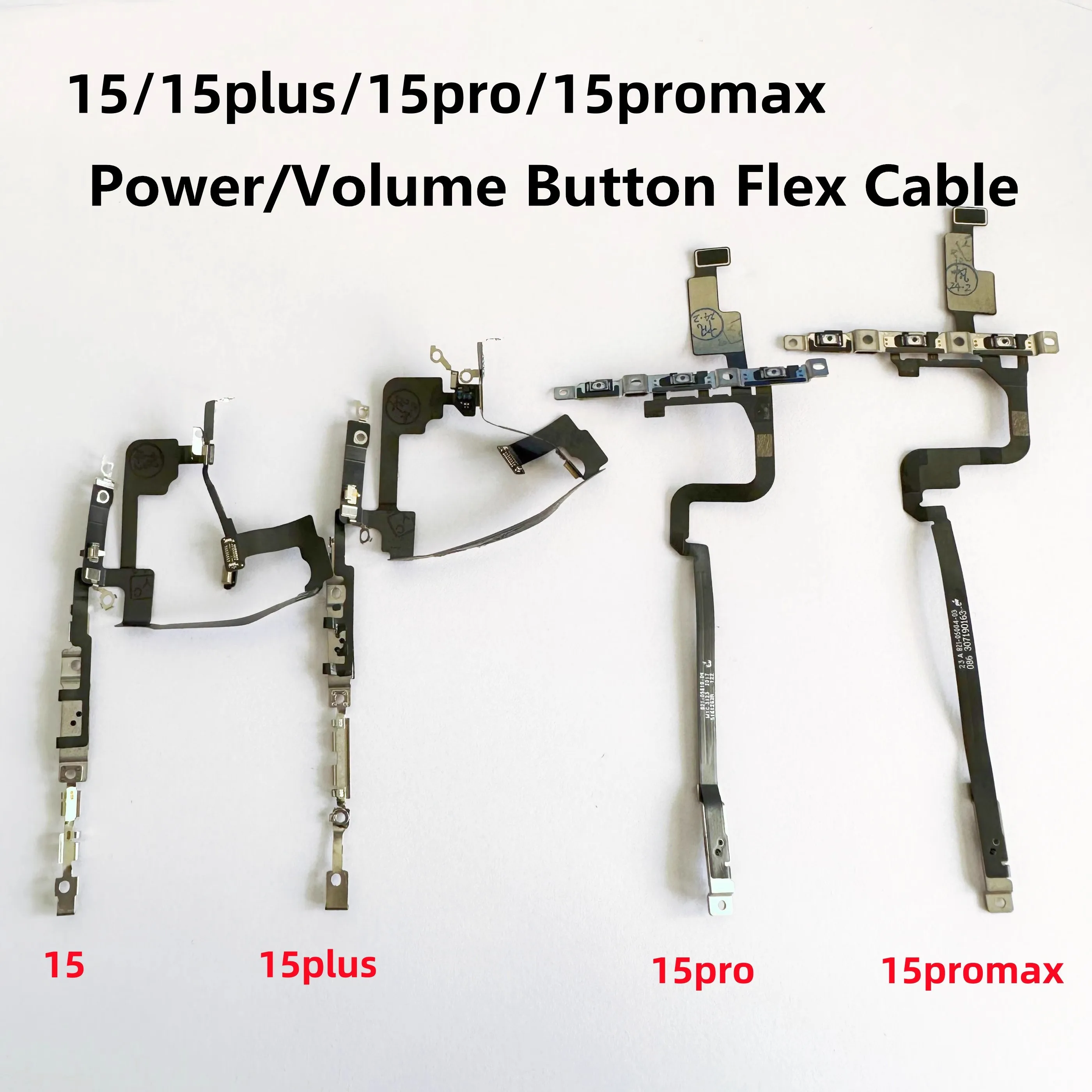 Гибкий кабель питания с металлом для iPhone 15plus 15Promax 15pro 15 переключатель громкости кнопка включения выключения запасные части