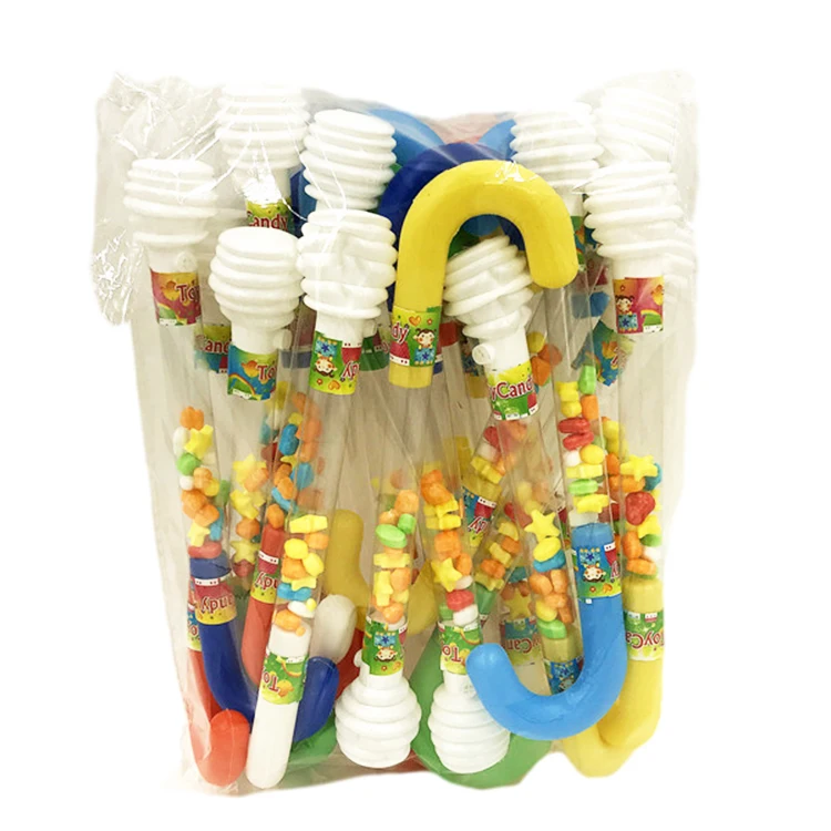 Candy Filled Plastic Walking Stick Toys