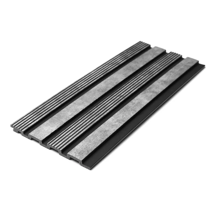 Korean wood color PS wall panel polystyrene grille wall panel sample