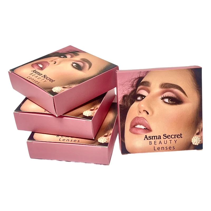 Wholesale Pink Cute Case Kit For Contact Lenses Packaging Box Design With My Logo Multi Color Bulk