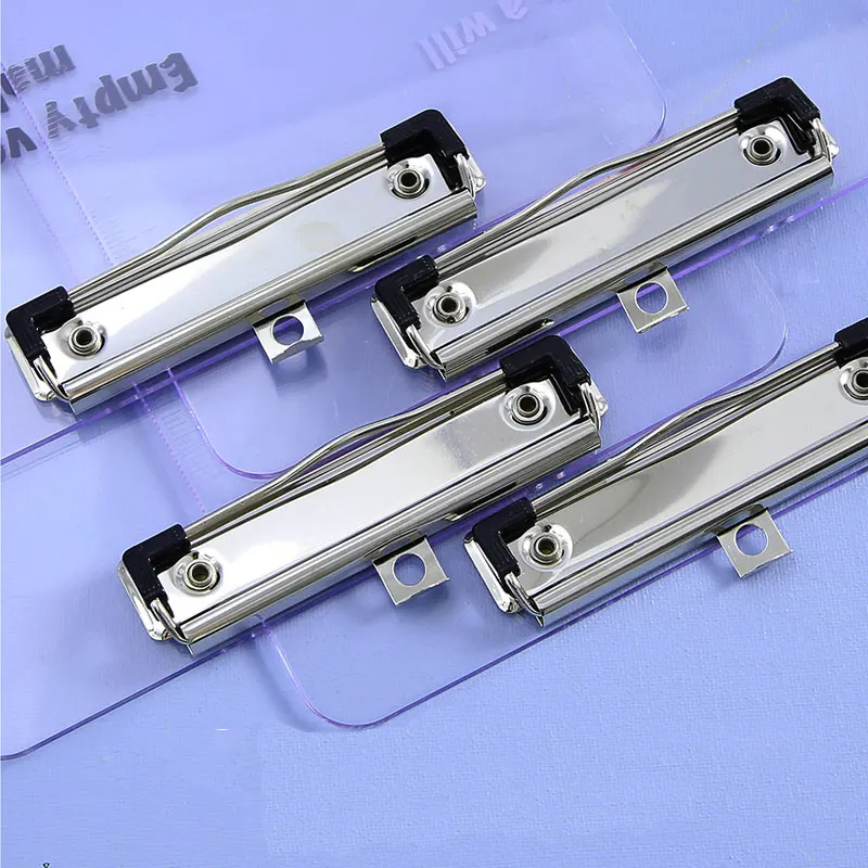 OEM School Student Stationery Eco-Friendly Custom Size Clipboard With Spring Clip Suitable For Writing