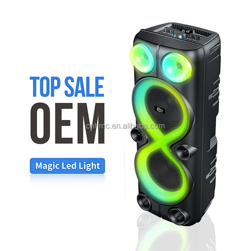 ZQS8238 двойной 8-дюймовый динамик caixa de som bluetooth колонки аудио система сабвуфер коробка